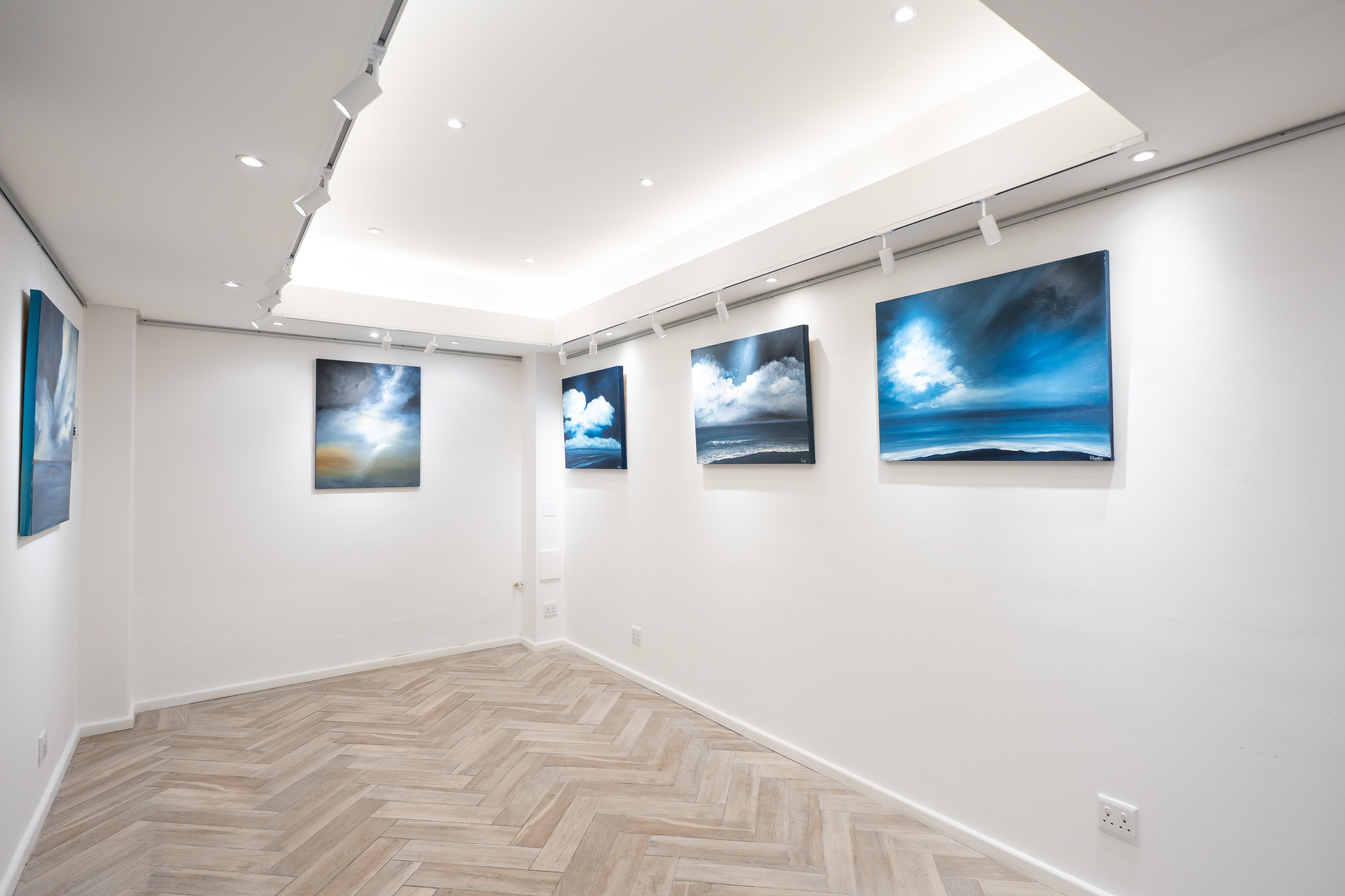 Artwork on display in the gallery